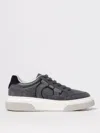 Ferragamo Gancini Low-top Sneaker In Gray