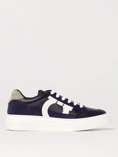 FERRAGAMO SNEAKERS FERRAGAMO MEN COLOR NAVY,423907045