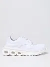 Ferragamo Mesh Pull Tab Round Toe Sneakers In Weiss