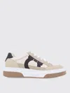 Ferragamo Beige Low Top Gancini Ornament Sneakers