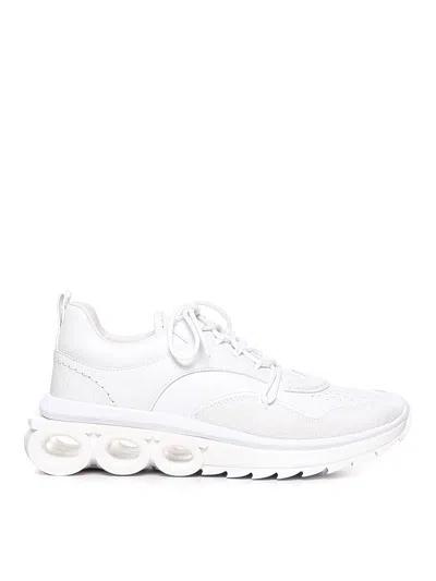 Ferragamo Gancini-plaque Low-top Sneakers In White