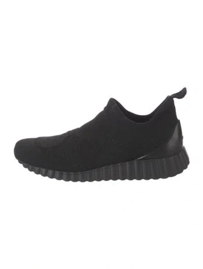 Pre-owned Ferragamo Sock Sneakers In Black