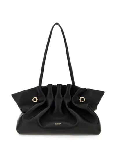 Ferragamo Soft Bag In Black