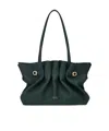 Ferragamo Medium Leather Soft Shoulder Bag In Green