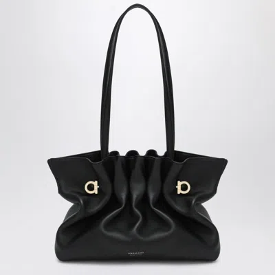Ferragamo Soft-bag Small Black Leather Women