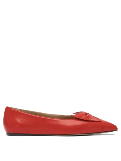 Ferragamo Soft Bow Ballet Flat In Red