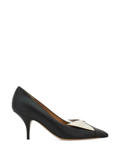 Ferragamo Soft Bow Pump In Black