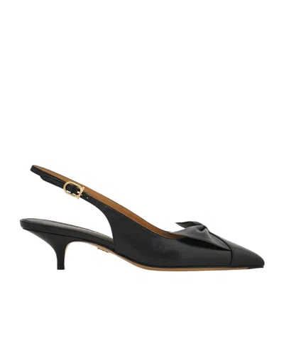 Ferragamo Soft Bow Slingback Pump In Black