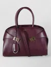 Ferragamo Soft Crossbody Bag Detachable Strap Handles In Burgundy