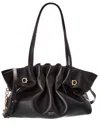 Ferragamo Soft Leather Tote In Black