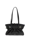Ferragamo Medium Soft Shoulder Bag In Black