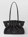 Ferragamo Women Black Crossbody Bag With Embossed Logo Lettering On The Front And Gancini In Leather