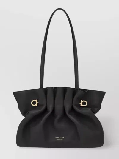 FERRAGAMO SOFT SMALL BAG DUAL HANDLES