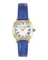Ferragamo Soft Square Leather Watch In Multi