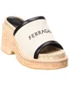 Ferragamo Chunky Slider In Brown