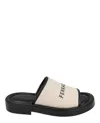 Ferragamo Sole Canvas Slides In Multi