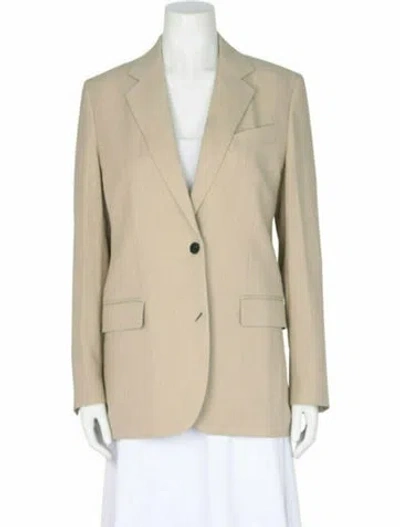 Pre-owned Ferragamo Solid Blazer W/ Tags In Brown