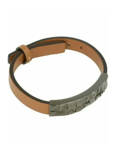 Pre-owned Ferragamo Solid Bracelet W/ Tags In Brown