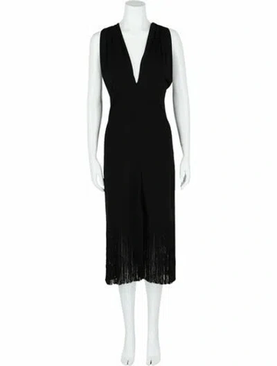 Pre-owned Ferragamo Solid Dress W/ Tags In Black