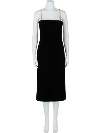 Pre-owned Ferragamo Solid Dress W/ Tags In Black