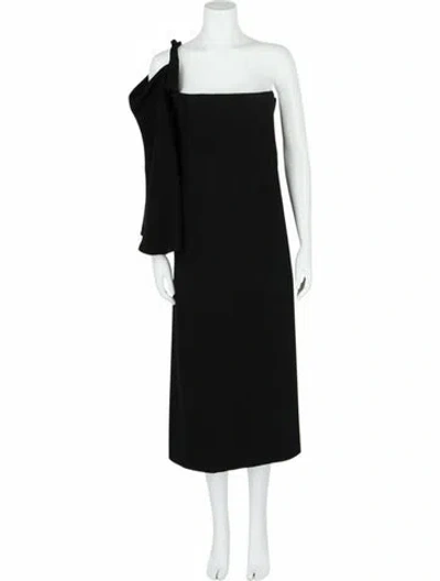 Pre-owned Ferragamo Solid Dress W/ Tags In Black