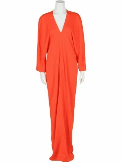 Pre-owned Ferragamo Solid Dress W/ Tags In Orange