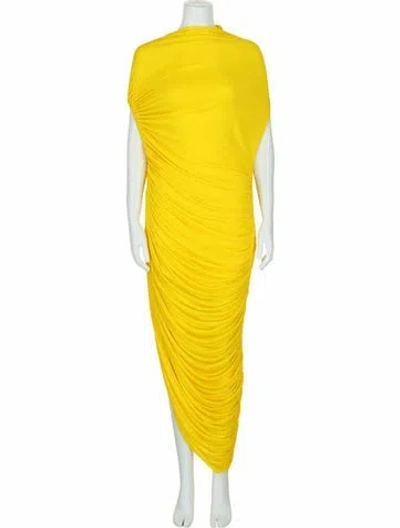 Pre-owned Ferragamo Solid Dress W/ Tags In Yellow