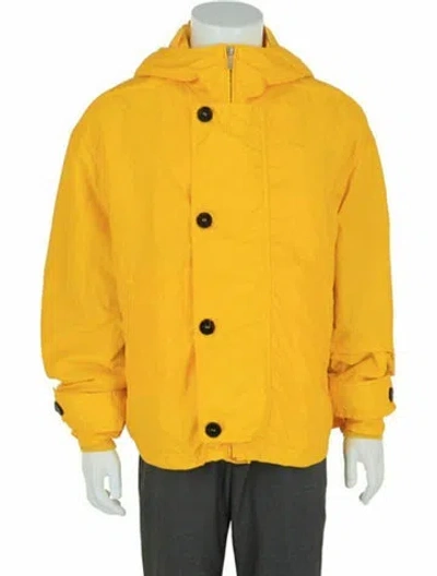 Pre-owned Ferragamo Solid Jacket W/ Tags In Yellow