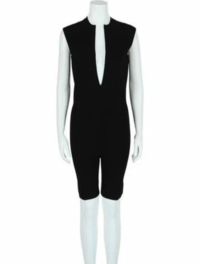 Pre-owned Ferragamo Solid Jumpsuit W/ Tags In Black
