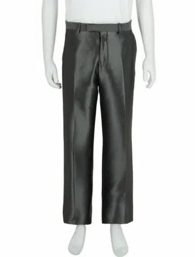 Pre-owned Ferragamo Solid Pants W/ Tags In Gray