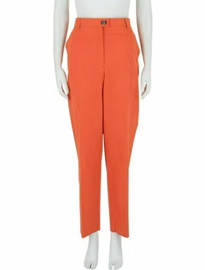 Pre-owned Ferragamo Solid Pants W/ Tags In Orange