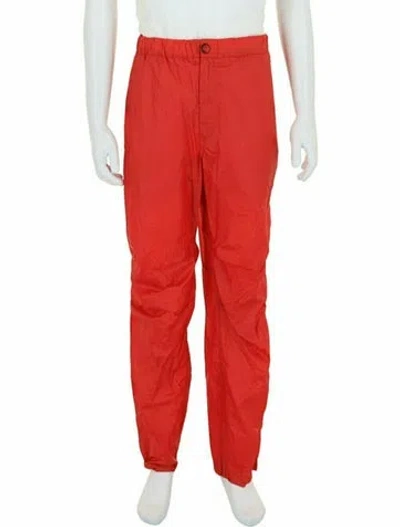 Pre-owned Ferragamo Solid Pants W/ Tags In Red