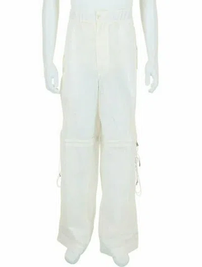 Pre-owned Ferragamo Solid Pants W/ Tags In White