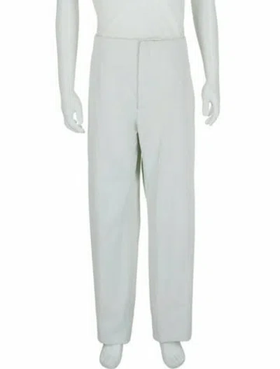 Pre-owned Ferragamo Solid Pants W/ Tags In White