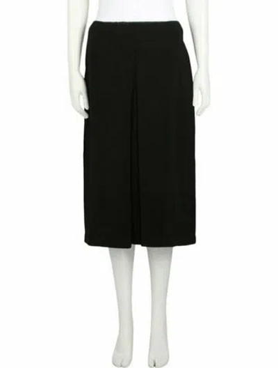 Pre-owned Ferragamo Solid Skirt W/ Tags In Black