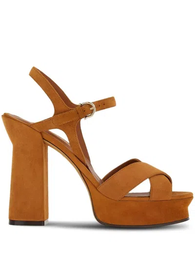 Ferragamo Woman Sandals Tan Size 9.5 Soft Leather In Brown
