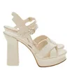 Ferragamo Sonya Nappa Platform Sandals In Multi