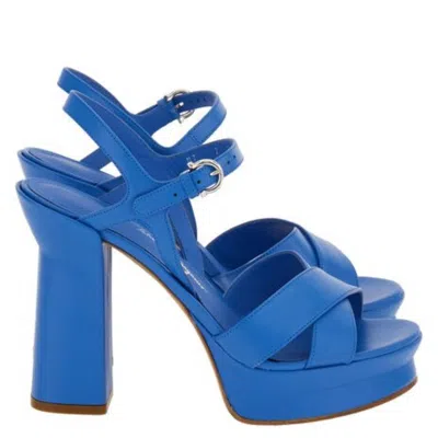 FERRAGAMO FERRAGAMO SONYA NAPPA PLATFORM SANDALS