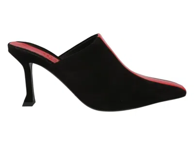 Pre-owned Ferragamo Sophye Suede Mules (women's) Sneakers In Black