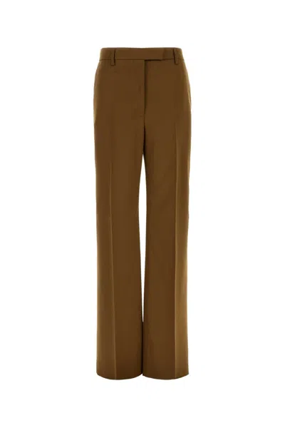 Ferragamo Soyseed Trousers In Brown