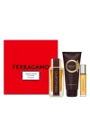 Ferragamo Spicy Leather Eau De Parfum 3-piece Gift Set $159 Value In No Color