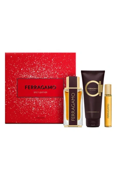 Ferragamo Spicy Leather Parfum $180 Value In Transparent