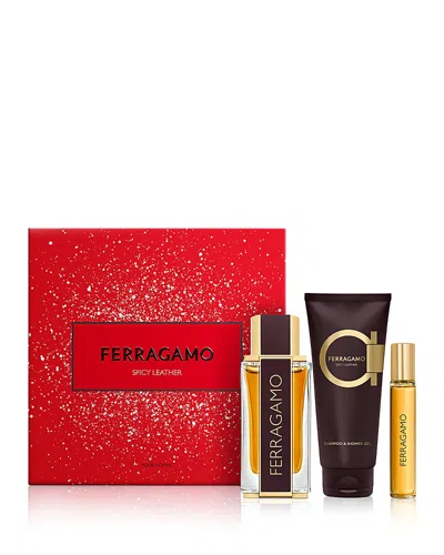 FERRAGAMO SPICY LEATHER PARFUM GIFT SET ($180 VALUE)