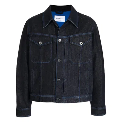 Ferragamo Sport Jacket In Blue