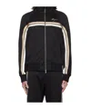 Ferragamo Logo-engraved Zip-up Jacket In Black