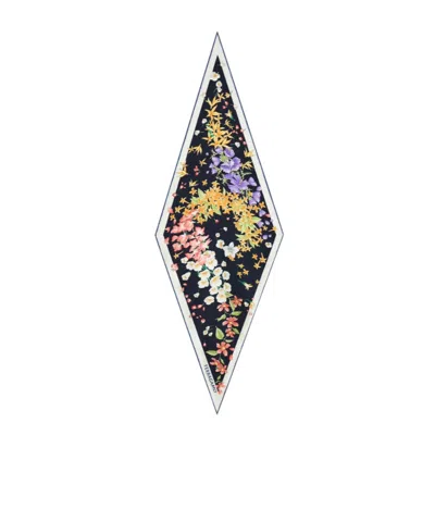 Ferragamo Spring Print Silk Bandeau In Multi