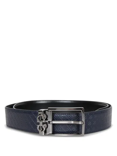 Ferragamo Square Anim Midnight Dark Blue Belt