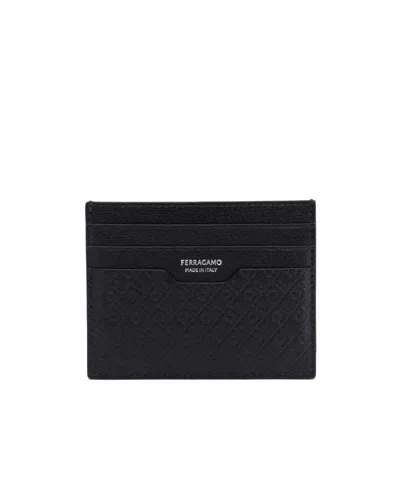 Ferragamo Square Clip In Black