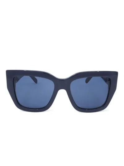Ferragamo Square-frame Sunglasses In Blue