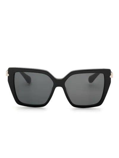 Ferragamo Square-frame Sunglasses In Black